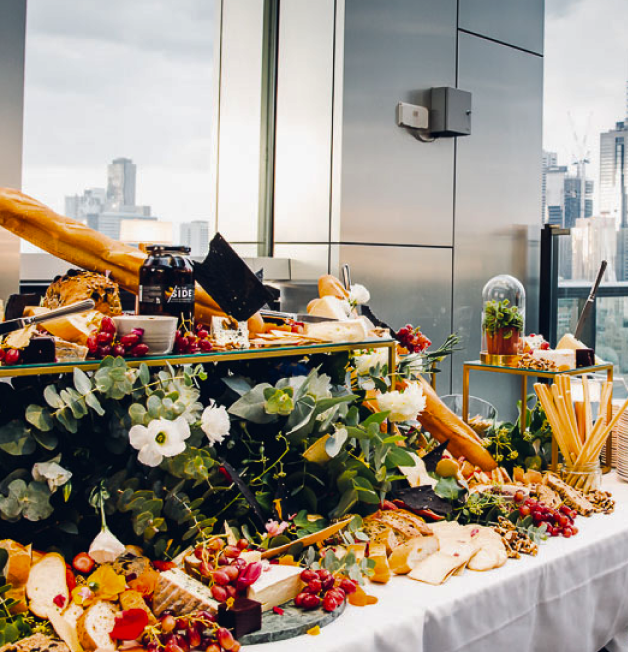 styled snack board charcuterie corporate event