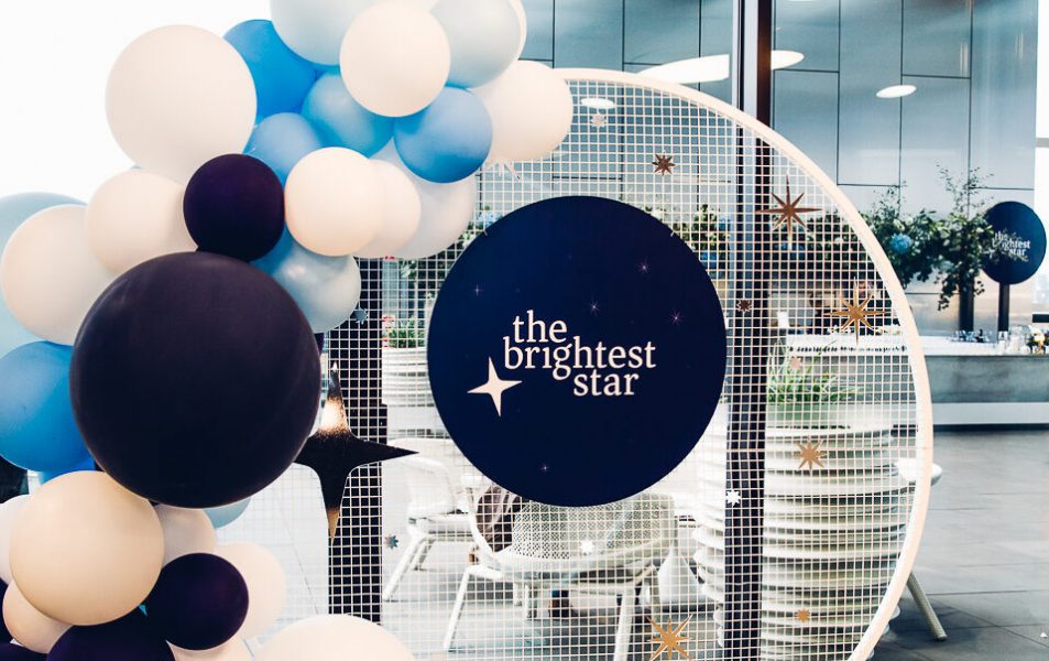 The Brightest Star corporate event banner